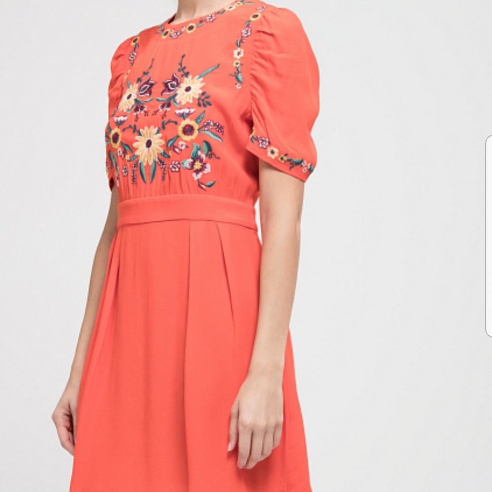 Blu Pepper Embroidered Dress